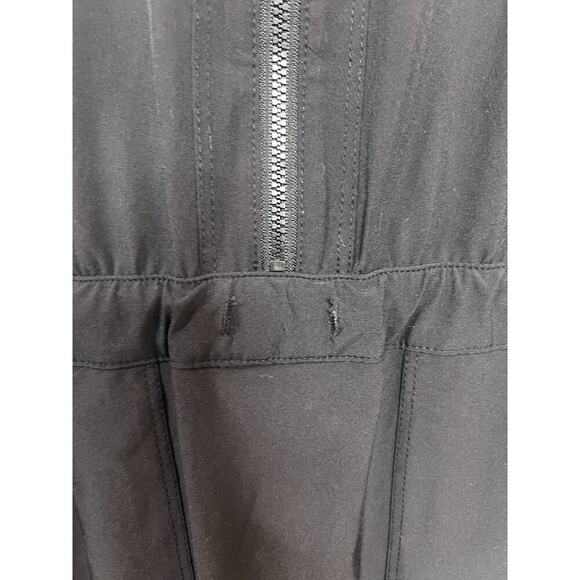 ATHLETA BLACK SLEEVELESS 1/4 ZIPPER WOMEN'S ATHLETIC DRESS POCKETS SIZE 8 - Picture 5 of 6